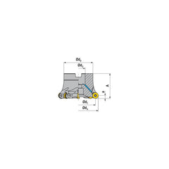 Indexable Copy Face Mills; Maximum Depth Of Cut: 0.2360 in; Compatible Insert Size Code: RP.X 1204..; Arbor Hole Diameter (mm): 1.50; Maximum Ramping Angle: 0  ™; Overall Height (mm): 3.7500 in; Series: A251-12; Number of Cutter Inserts: 12; Cutter Style: