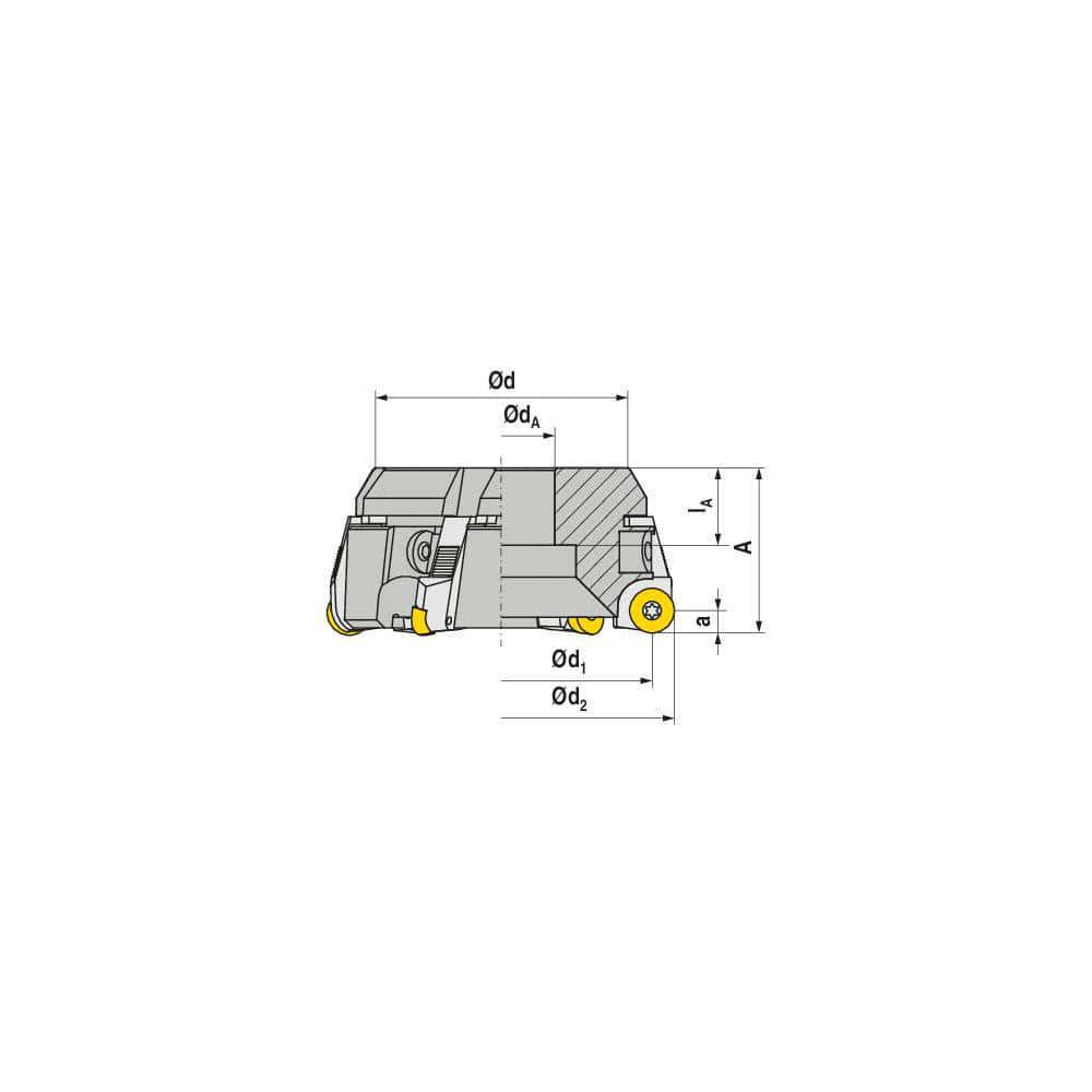 Milling Cartridges & Cassettes; Compatible Insert Style: RP..; Series: A260; Compatible Insert Size Code: 1204; Insert Inscribed Circle (Inch): 0.4720 in; Toolholder Style: 251-12; Type: Cassette; Cutting Direction: Right Hand; Tool Application: Milling;