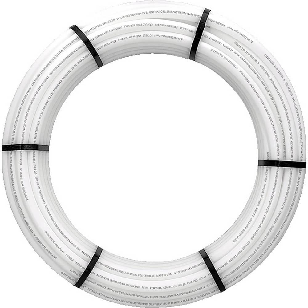 Polyethylene Tube: 1/2″ OD, 100' Long 32 to 180 ° F