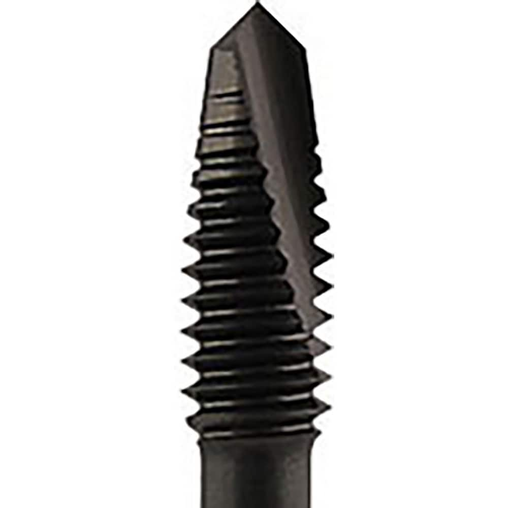 Spiral Point Tap: #8-32, UNC, 2 Flutes, 4.5, 2B, Vanadium High Speed Steel, Oxide Finish 0.374″ Thread Length, 2.13″ OAL, Right Hand, Series IPO