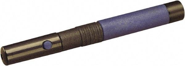 Quartet - Rubber & Metal Pen Size Laser Pointer - Blue, 2 AAA Batteries Included - Exact Industrial Supply