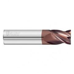 8mm Dia. x 50mm Overall Length 4-Flute 1.5mm C/R Solid Carbide SE End Mill-Round Shank-Center Cut-FC20 - Exact Industrial Supply