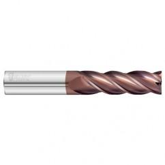 16mm Dia. x 125mm Overall Length 4-Flute 1mm C/R Solid Carbide SE End Mill-Round Shank-Center Cut-FC20 - Exact Industrial Supply