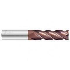 16mm Dia. x 125mm Overall Length 4-Flute 1mm C/R Solid Carbide SE End Mill-Round Shank-Center Cut-FC20 - Exact Industrial Supply