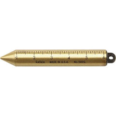 Lufkin - Plumb Bobs Weight (oz.): 20.00 Material: Brass - Exact Industrial Supply