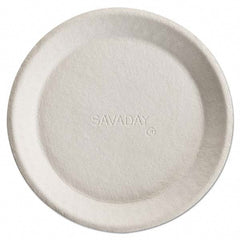 Chinet - Savaday Molded Fiber Plates, 10", Round, 500/Carton - Exact Industrial Supply