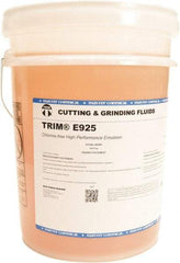 Master Fluid Solutions - Trim E925, 5 Gal Pail Emulsion Fluid - Water Soluble, For Cutting, Drilling, Sawing, Grinding - Exact Industrial Supply
