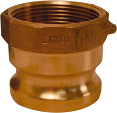 Dixon Valve & Coupling - 3" Brass Cam & Groove Suction & Discharge Hose Male Adapter Female NPT Thread - Part A, 3" Thread, 125 Max psi - Exact Industrial Supply
