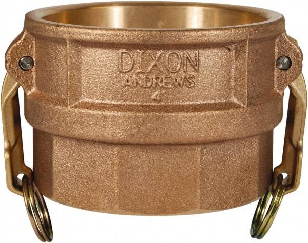 Dixon Valve & Coupling - 1" Brass Cam & Groove Suction & Discharge Hose Female Coupler Female NPT Thread - Part D, 1" Thread, 250 Max psi - Exact Industrial Supply
