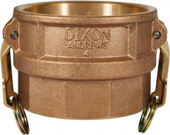 Dixon Valve & Coupling - 1-1/2" Brass Cam & Groove Suction & Discharge Hose Female Coupler Female NPT Thread - Part D, 1-1/2" Thread, 250 Max psi - Exact Industrial Supply