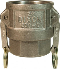 Dixon Valve & Coupling - 3" Malleable Iron Cam & Groove Suction & Discharge Hose Female Coupler Female NPT Thread - Part D, 3" Thread, 125 Max psi - Exact Industrial Supply
