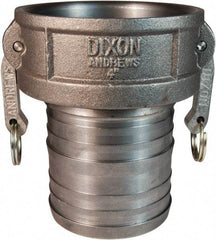 Dixon Valve & Coupling - 4" Ductile Iron Cam & Groove Suction & Discharge Hose Female Coupler Hose Shank - Part C, 100 Max psi - Exact Industrial Supply