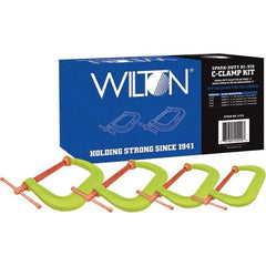 Wilton - C-Clamp & Cantilever Clamp Sets Clamp Type: Spark Duty C-Clamp Type: Kit - Exact Industrial Supply