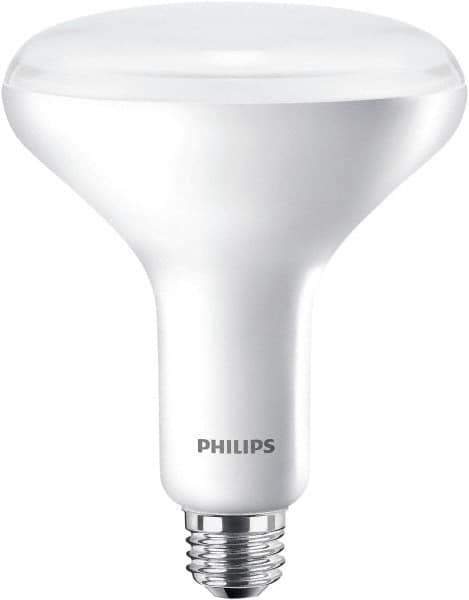 Philips - 9 Watt LED Flood/Spot Medium Screw Lamp - 2,700°K Color Temp, 650 Lumens, 120 Volts, Dimmable, Shatter Resistant, BR30, 25,000 hr Avg Life - Exact Industrial Supply