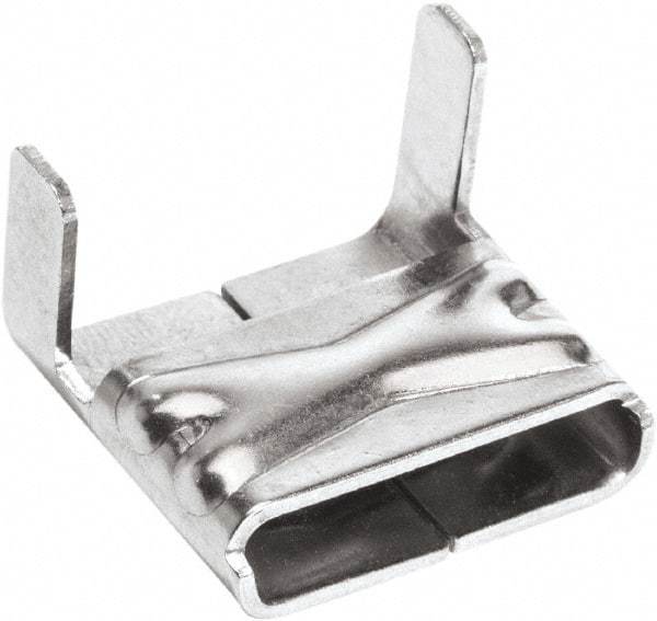 IDEAL TRIDON - Stainless Steel Banding Strap Buckle - 3/4" Wide x 0.02" Thick - Exact Industrial Supply