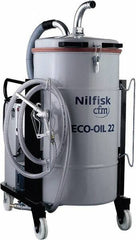 Nilfisk - 48 Gal, Painted Steel Tank, Wet, Machine Shop Vacuum Cleaner - 11.4 Amps - Exact Industrial Supply