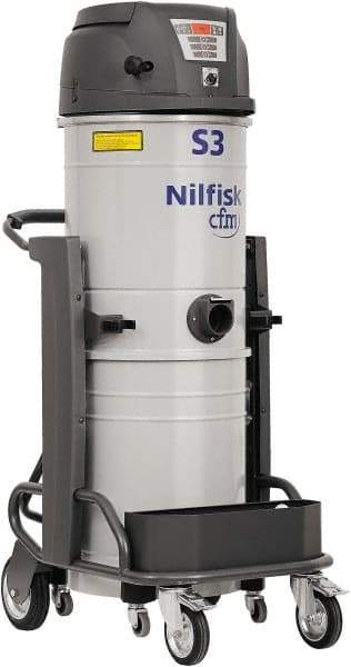 Nilfisk - 26 Gal, Painted Steel Tank, Dry, HEPA Vacuum Cleaner - 15.8 Amps - Exact Industrial Supply