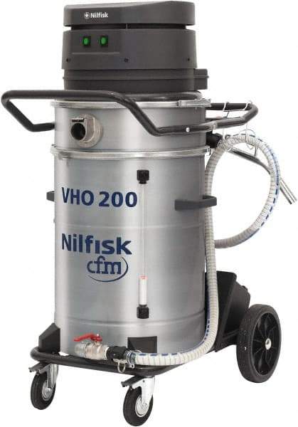 Nilfisk - 14 Gal, Painted Steel Tank, Dry, Machine Shop Vacuum Cleaner - 13.3 Amps - Exact Industrial Supply