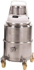 Nilfisk - 3.25 Gal, Stainless Steel Tank, Dry, Clean Room Vacuum Cleaner - 1.5 hp, 10 Amps - Exact Industrial Supply