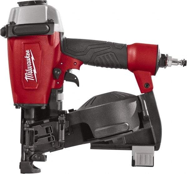 Milwaukee Tool - 1-3/4" Nail Length, 2-1/2 to 3.8mm Nail Diam, 0.12 Gauge Roofing Air Nailer - Exact Industrial Supply