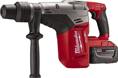 Milwaukee Tool - 18 Volt 1-9/16" SDS Max Chuck Cordless Rotary Hammer - 0 to 3,000 BPM, 0 to 450 RPM, Reversible - Exact Industrial Supply