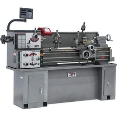 Jet - 13" Swing, 43" Between Centers, 230 Volt, Single Phase Bench Lathe - 2 hp, 70 to 2,000 RPM, 1-3/8" Bore Diam, 28-1/2" Deep x 30" High x 79" Long - Exact Industrial Supply