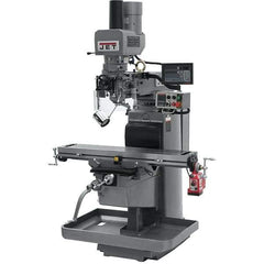 Jet - 10" Table Width x 50" Table Length, Electronic Variable Speed Control, 3 Phase Knee Milling Machine - 3 hp - Exact Industrial Supply