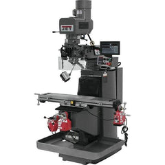 Jet - 9" Table Width x 49" Table Length, Electronic Variable Speed Control, 3 Phase Knee Milling Machine - 3 hp - Exact Industrial Supply