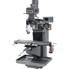 Jet - 9" Table Width x 49" Table Length, Electronic Variable Speed Control, 3 Phase Knee Milling Machine - 3 hp - Exact Industrial Supply