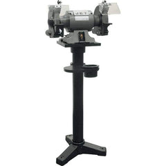 Jet - 10" Wheel Diam x 1" Wheel Width, 1-1/2 hp Bench Grinder - 1 Phase, 1,720 Max RPM, 115 Volts - Exact Industrial Supply