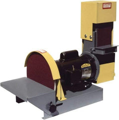 Kalamazoo - 36" Long x 4" Wide Belt, 10" Diam, Combination Sanding Machine - 1/2 hp, Single Phase - Exact Industrial Supply