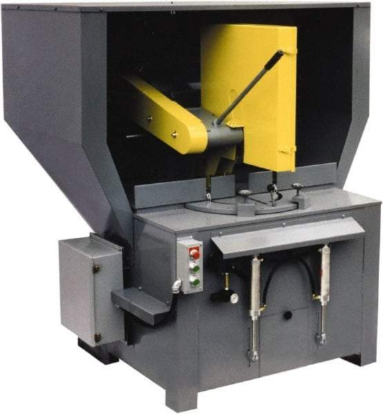 Kalamazoo - 20 or 22" Blade Diam, 1" Arbor Hole, Miter Chop & Cutoff Saw - 2,500 RPM, 20 hp, 220/440 Volts, 3 Phase - Exact Industrial Supply