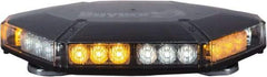 Buyers Products - Variable Flash Rate, Vacuum-Magnetic Mount Emergency LED Lightbar Assembly - Powered by DC, Amber & Clear - Exact Industrial Supply