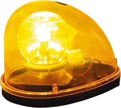 Buyers Products - 90 FPM, Magnetic Mount Emergency Revolving Warning Light Assembly - Powered by 12 Volts, Amber - Exact Industrial Supply