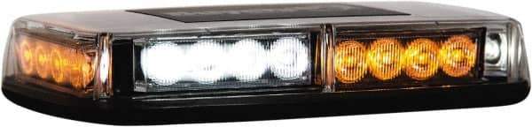 Buyers Products - Variable Flash Rate, Magnetic or Permanent Mount Emergency LED Lightbar Assembly - Powered by DC, Amber & Clear - Exact Industrial Supply