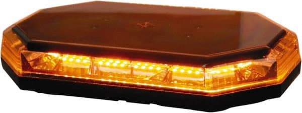 Buyers Products - Variable Flash Rate, Magnetic or Permanent Mount Emergency LED Lightbar Assembly - Powered by DC, Amber & Clear - Exact Industrial Supply