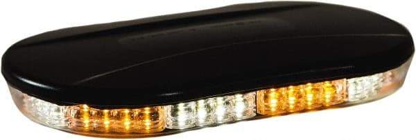 Buyers Products - Variable Flash Rate, Magnetic or Permanent Mount Emergency LED Lightbar Assembly - Powered by DC, Amber & Clear - Exact Industrial Supply