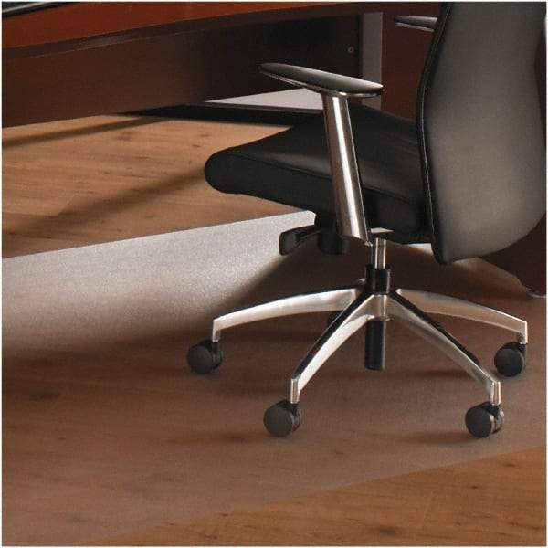 Floortex - 79" Long x 60" Wide, Chair Mat - Rectangular, Straight Edge Style - Exact Industrial Supply