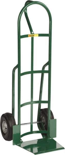 Little Giant - 800 Lb Capacity 49" OAH Hand Truck - 13-1/2 x 16" Base Plate, Loop Handle, Steel, Pneumatic Wheels - Exact Industrial Supply