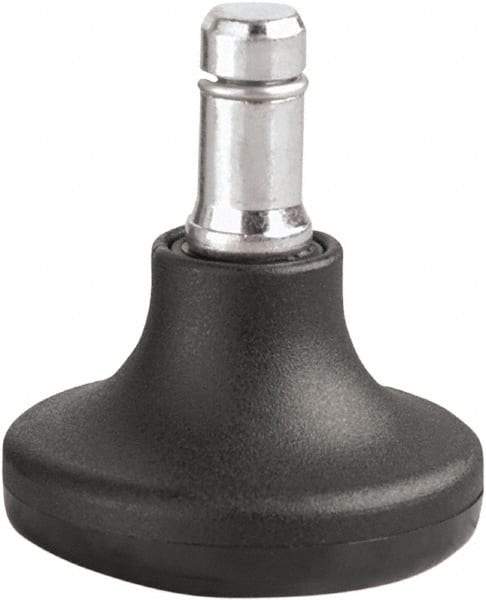 Master Caster - Matte Black Caster Set - For Wood & Tubular Metal Chairs & Office Furniture - Exact Industrial Supply
