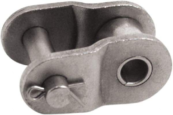 Tritan - 1/4" Pitch, ANSI 25, Roller Chain Offset Link - For Use with Single Strand Chain - Exact Industrial Supply