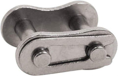 Tritan - 3/4" Pitch, ANSI 60, Roller Chain Connecting Link - For Use with Single Strand Chain - Exact Industrial Supply