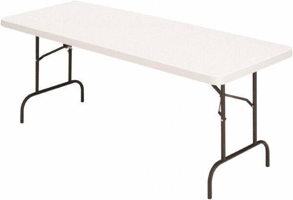 ALERA - 30" Long x 60" Wide x 29" High, Folding Table - Platinum - Exact Industrial Supply