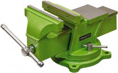 OEM Tools - 6" Jaw Width, 6" Opening Capacity, 2-19/32" Throat Depth, Cast Iron Swivel Bench Vise - Bolt Down Base Attachment - Exact Industrial Supply