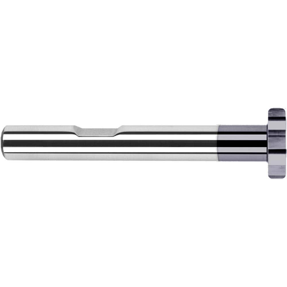 Harvey Tool - 1-1/2" Cut Diam, 1/2" Cut Width, 3/4" Shank, Straight-Tooth Woodruff Keyseat Cutter - Exact Industrial Supply