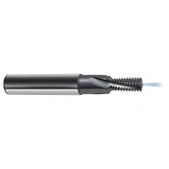 1/2-13 4FL Carbide Thread Mill-Coolant Thru-TiCN - Exact Industrial Supply