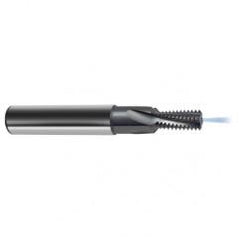 1/2-13 4FL Carbide Thread Mill-Coolant Thru-TiCN - Exact Industrial Supply
