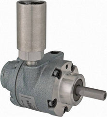 Gast - 1/2 hp Reversible Hub Air Actuated Motor - 6,000 Max RPM, 1.14" Shaft Length, 4.66" OAL, 3/8" Shaft Diam - Exact Industrial Supply