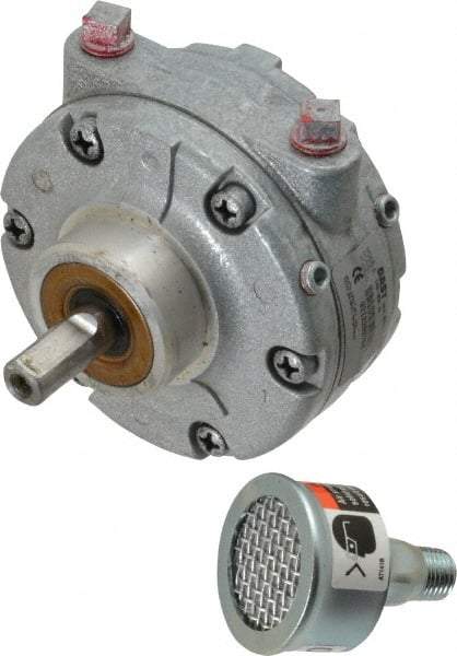 Gast - 3/4 hp Clockwise Hub Air Actuated Motor - 3,000 Max RPM, 1.13" Shaft Length, 4.94" OAL, 1/2" Shaft Diam - Exact Industrial Supply