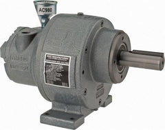 Gast - 1-1/4 hp Reversible Face/Foot Air Actuated Motor - 15:1 Gear Ratio, 200 Max RPM, 11.56" OAL, 1" Shaft Diam - Exact Industrial Supply